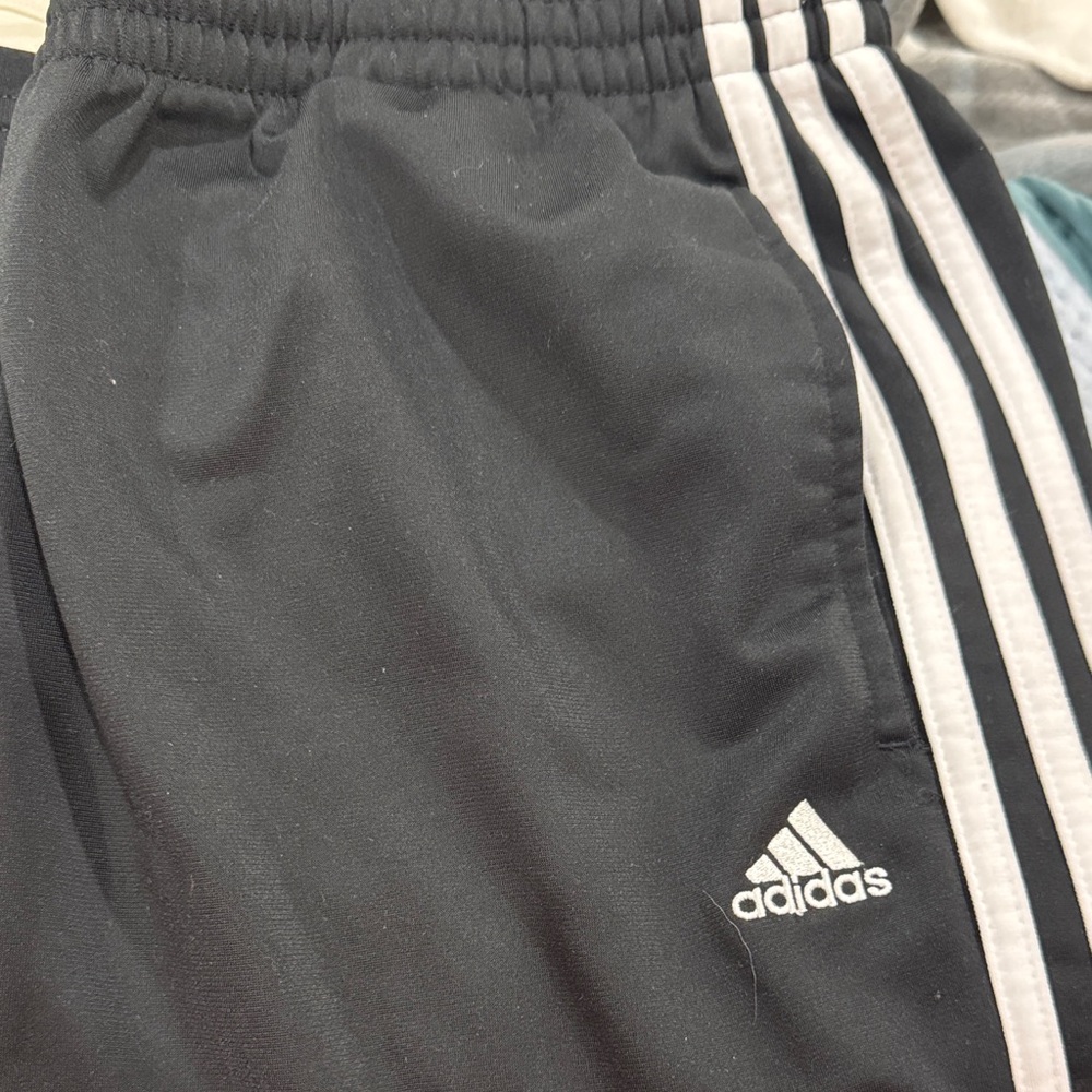 Adidas Kids Black and White Joggers